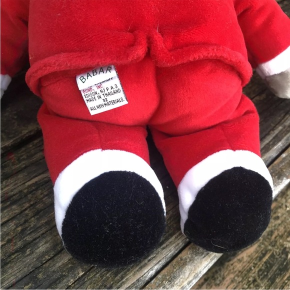 Gund Babar Elephant King Macys Plush Red 1988 Stuffed Animal 15” Vintage 80s - Picture 7 of 9